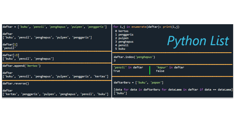 Tips Menggunakan Array [List] dalam Python